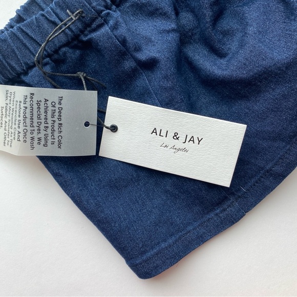 NWT ALI & JAY LOS ANGELES Ocean Breeze Two Piece Outfit Crop Top & Pants Set L - Picture 14 of 15